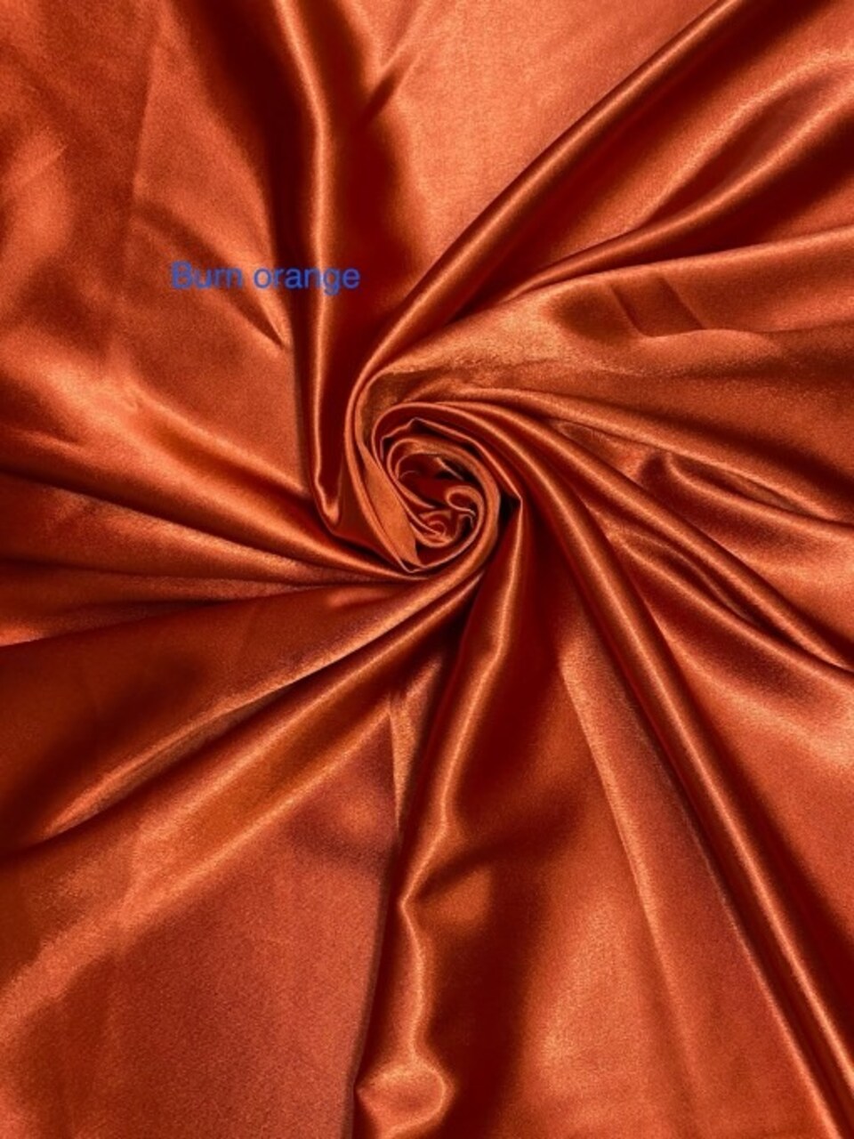 1 Yard Burnt Orange Crepe Satin Fabric for Costumes Dresses and Formal Sewing Projects 58 Inch Width